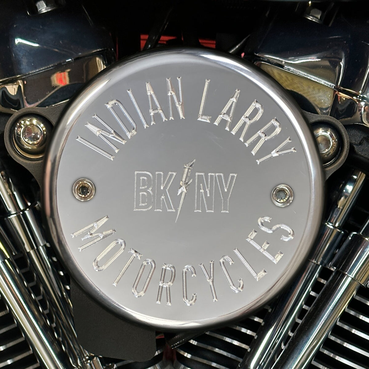 Indian Larry Motorcycles Indian Larry BK/NY air cleaner cover - Polished