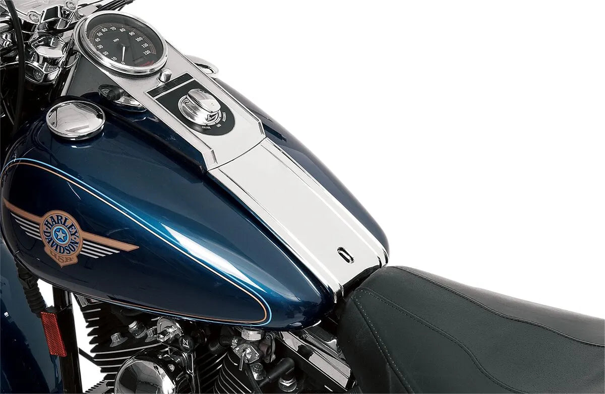 Drag Specialties Plain Chrome Lower Dash Panel for Harley