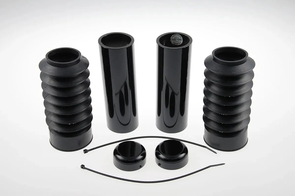 Cult Werk Fork Covers - Gloss Black Aluminum