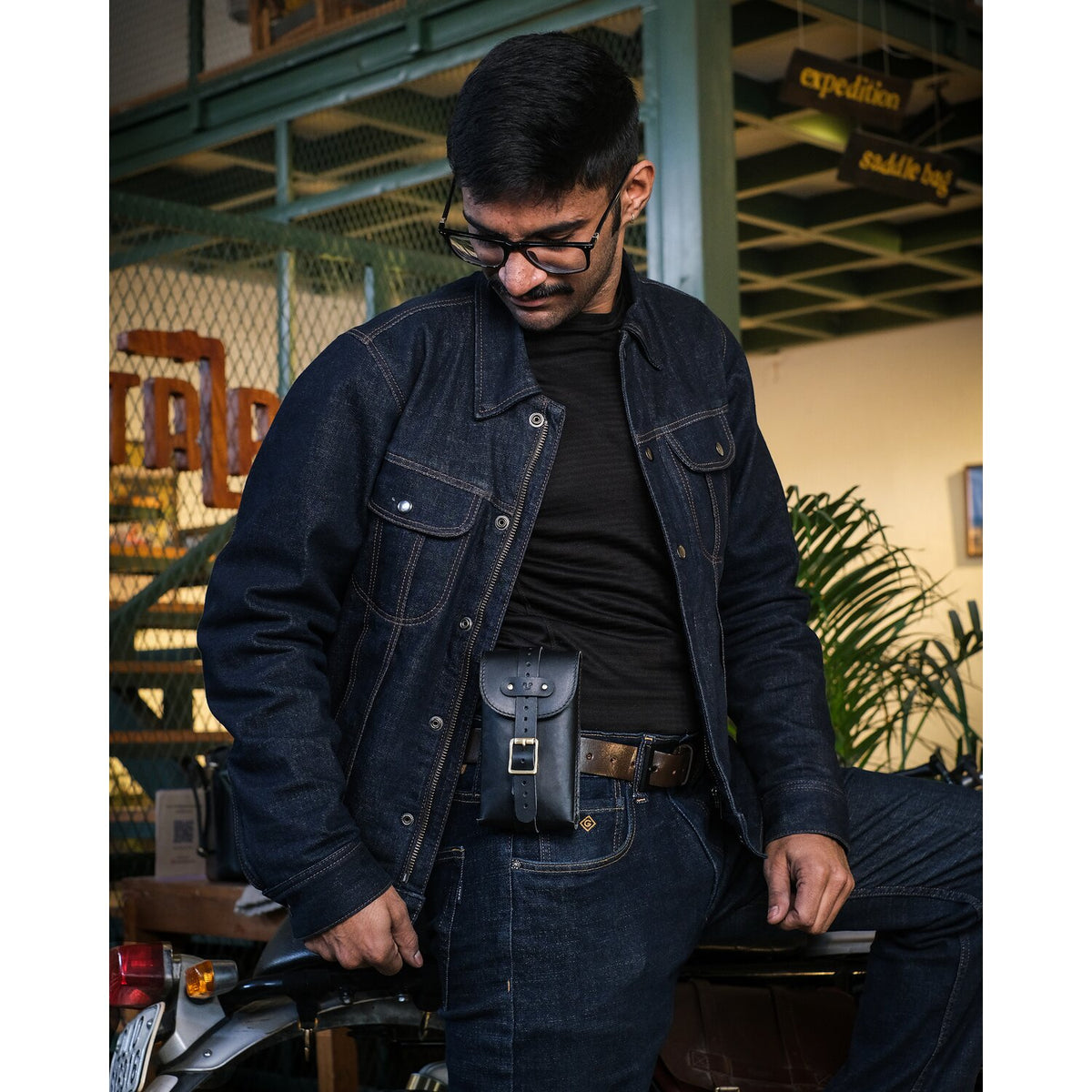 Trip Machine Moto Exclusive Utility Pouch - Black