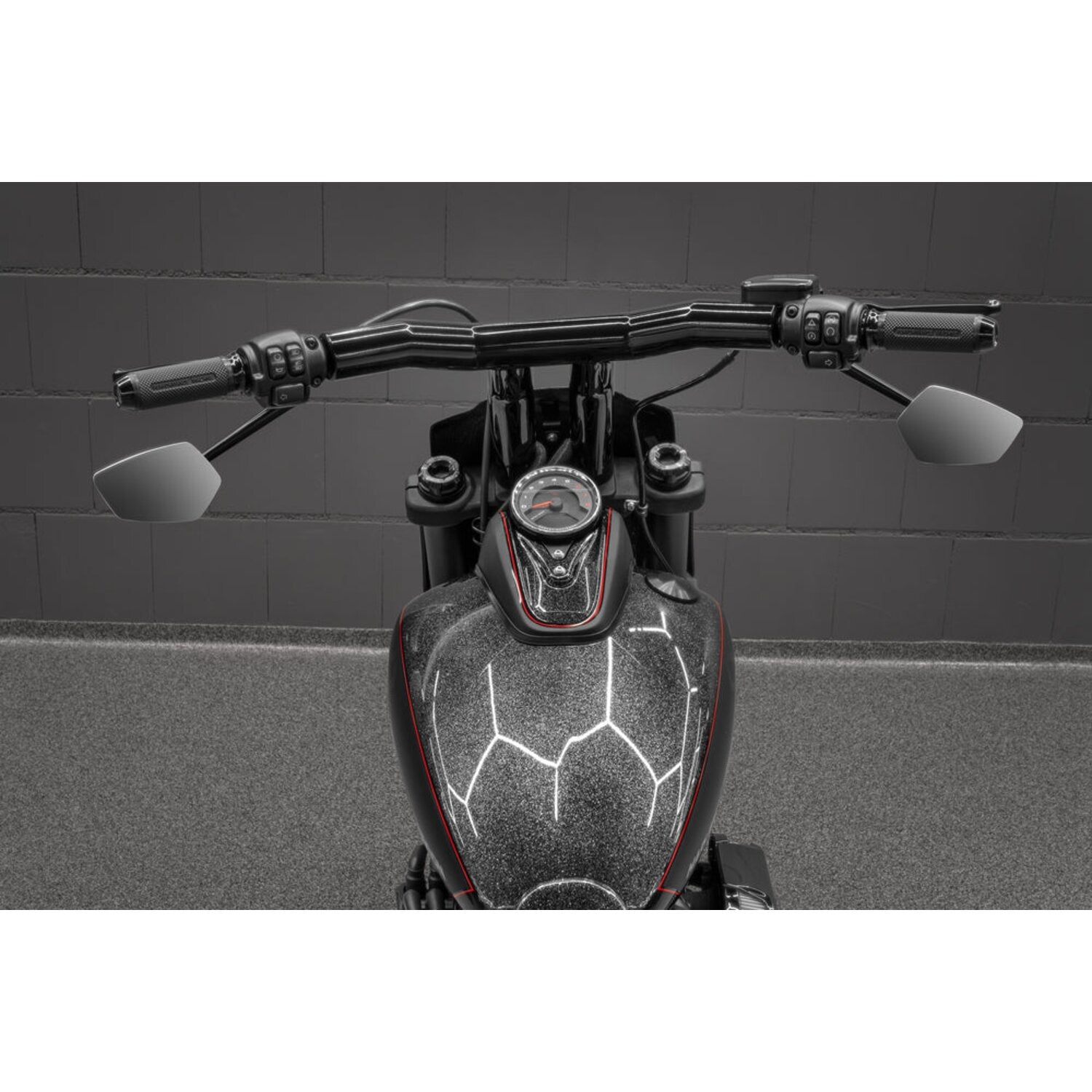 Killer Custom 'Back Saver' Raked T-Bar Mega handlebar 10"