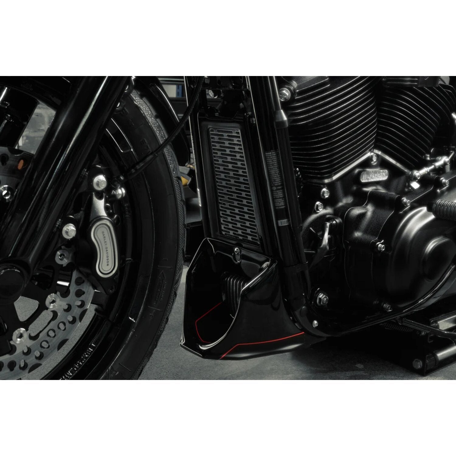 Killer Custom oil radiator guard 'Merco' - Black