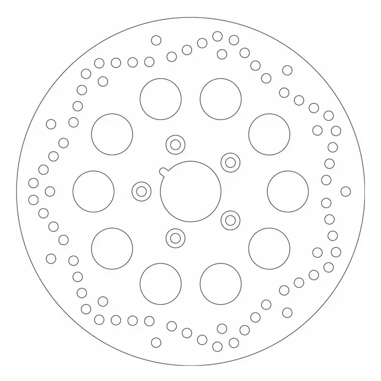 SBS '10-Hole Rigid' brake rotor 292mm - Front