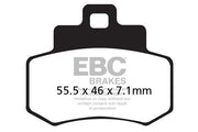 Ebc Sfa-hh Series Sintrede Scooter Bremseklodser - Bag