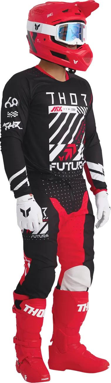 Thor Radial MX Boots Red