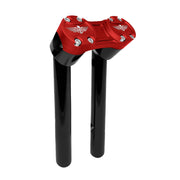 HeinzBikes Clubstyle pullback risers 10" - Black/Red