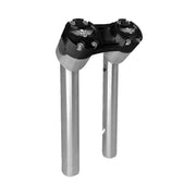 HeinzBikes Clubstyle pullback risers 8" - Silver/Black