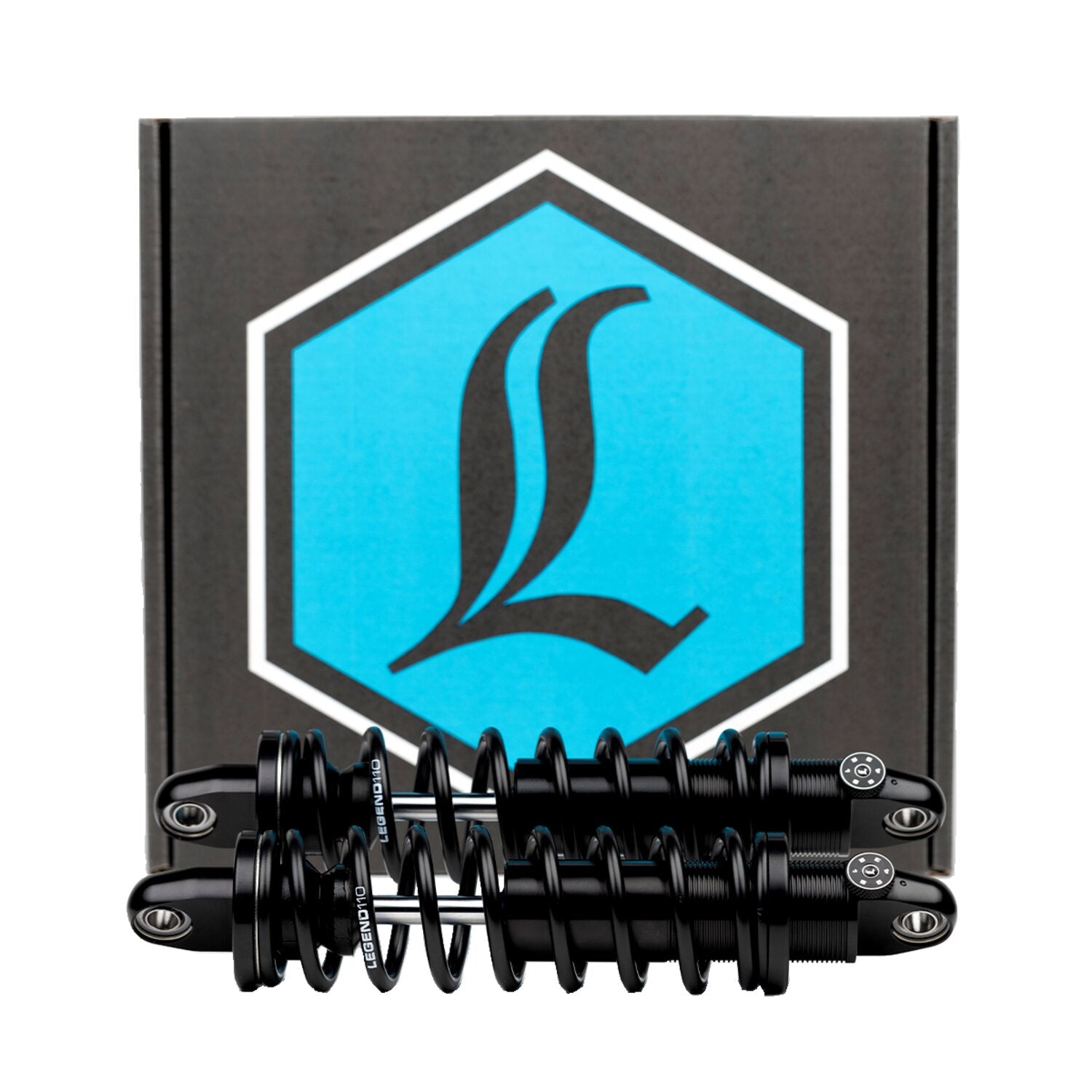 Legend Air Suspension Legend Revo-A shock set - STD duty - 13" Black