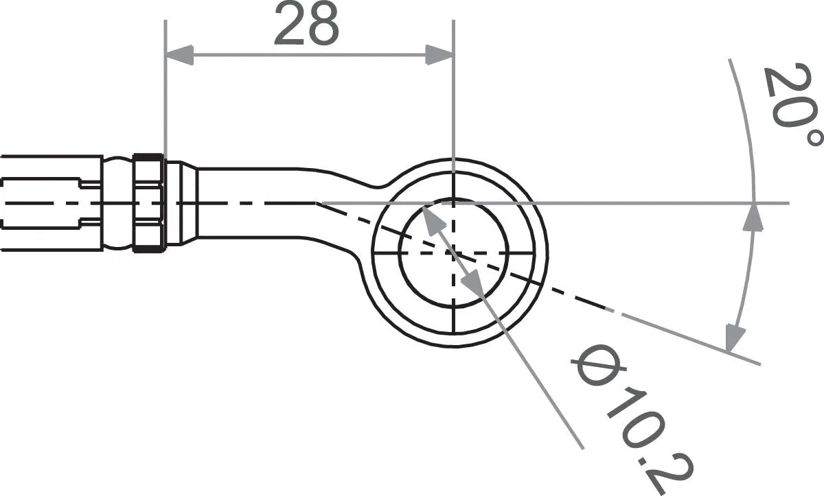 Trw Banjo Varioflex Fitting With 20° Bend