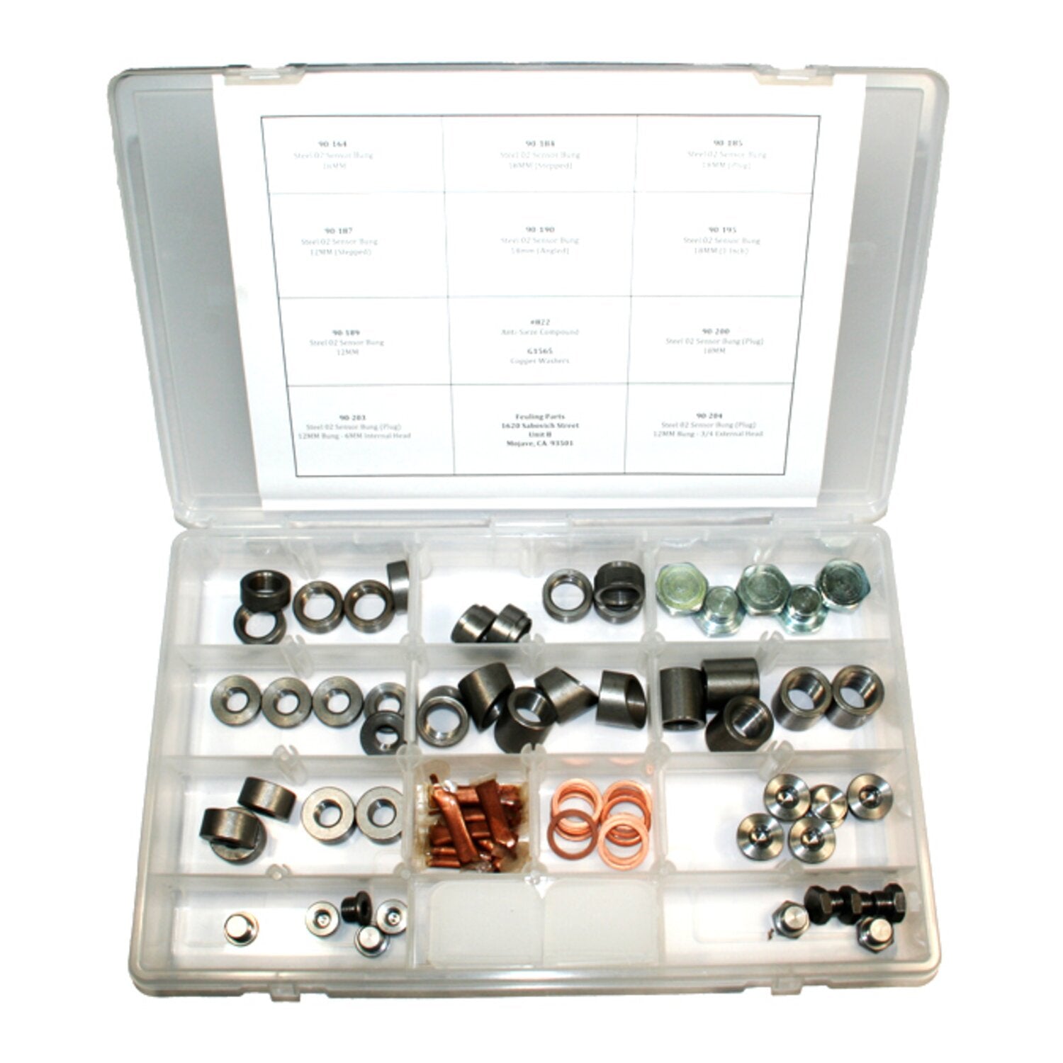 Feuling O2 bung/plug kit - Stainless steel
