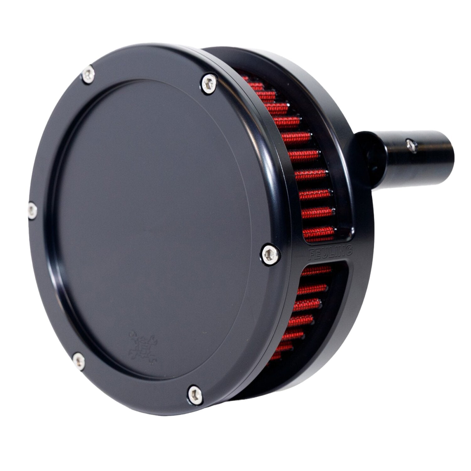 Feuling BA Air Cleaner Kit Slim Black Finish Red Filter