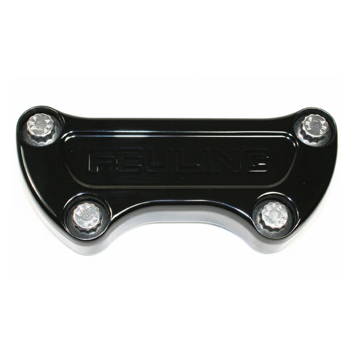 Feuling handlebar top clamp - Feuling Logo - Black