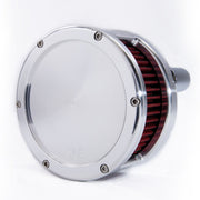 Feuling BA air cleaner - Raw - Red filter - Solid cover