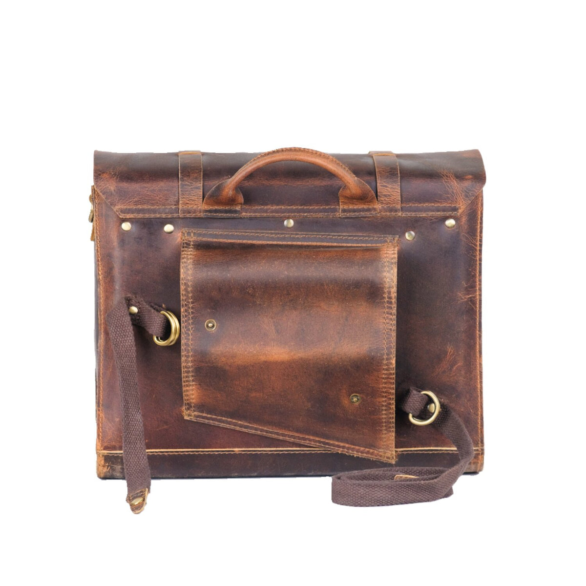 Trip Machine Legacy Saddlebag set - Cognac