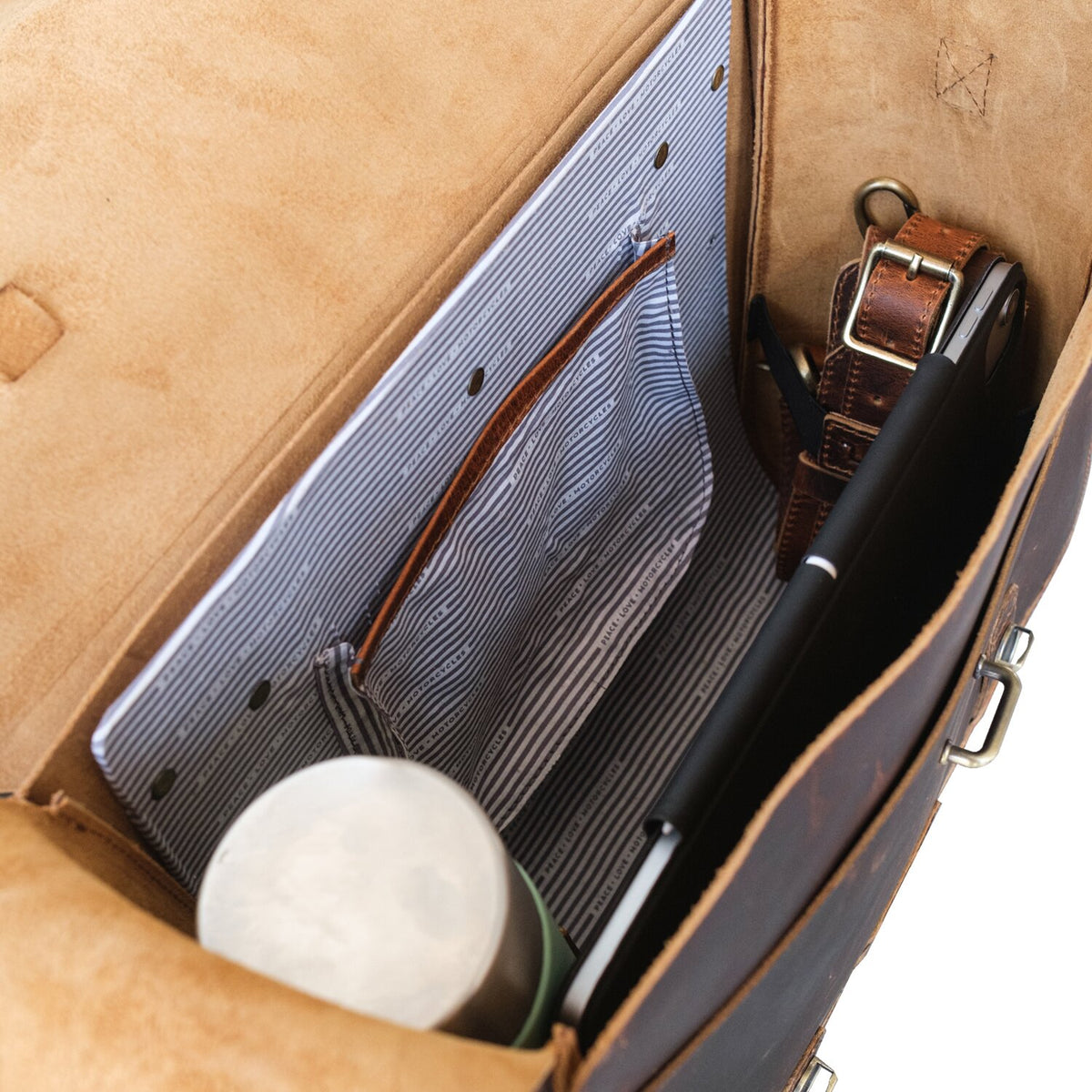 Trip Machine Legacy Saddlebag set - Cognac