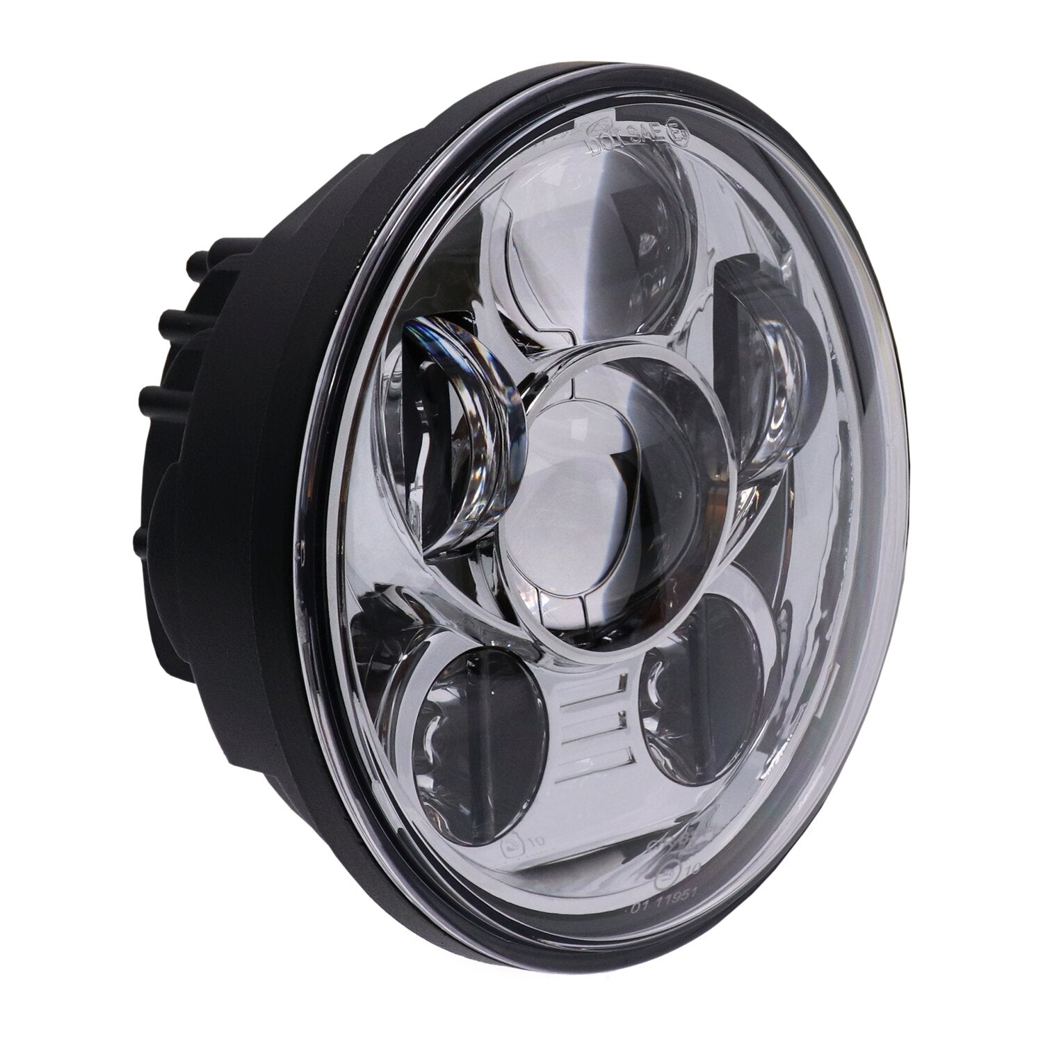 MCS Bright 5-3/4" LED headlamp unit - Chrome