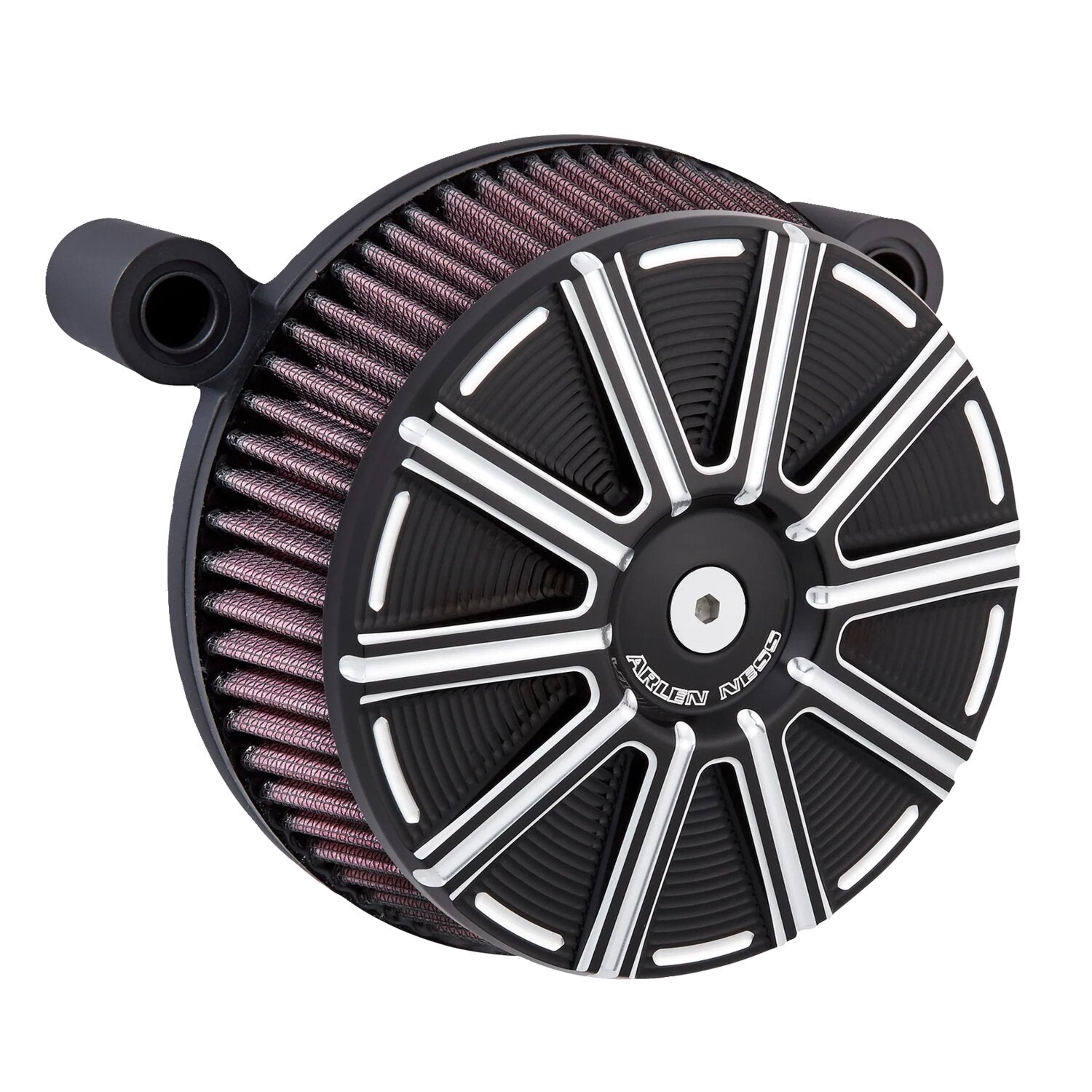Arlen Ness Stage 1 Big Sucker air cleaner kit - 10-Gauge Blk