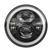 MCS Bright 7" Doubler LED headlamp unit - Black