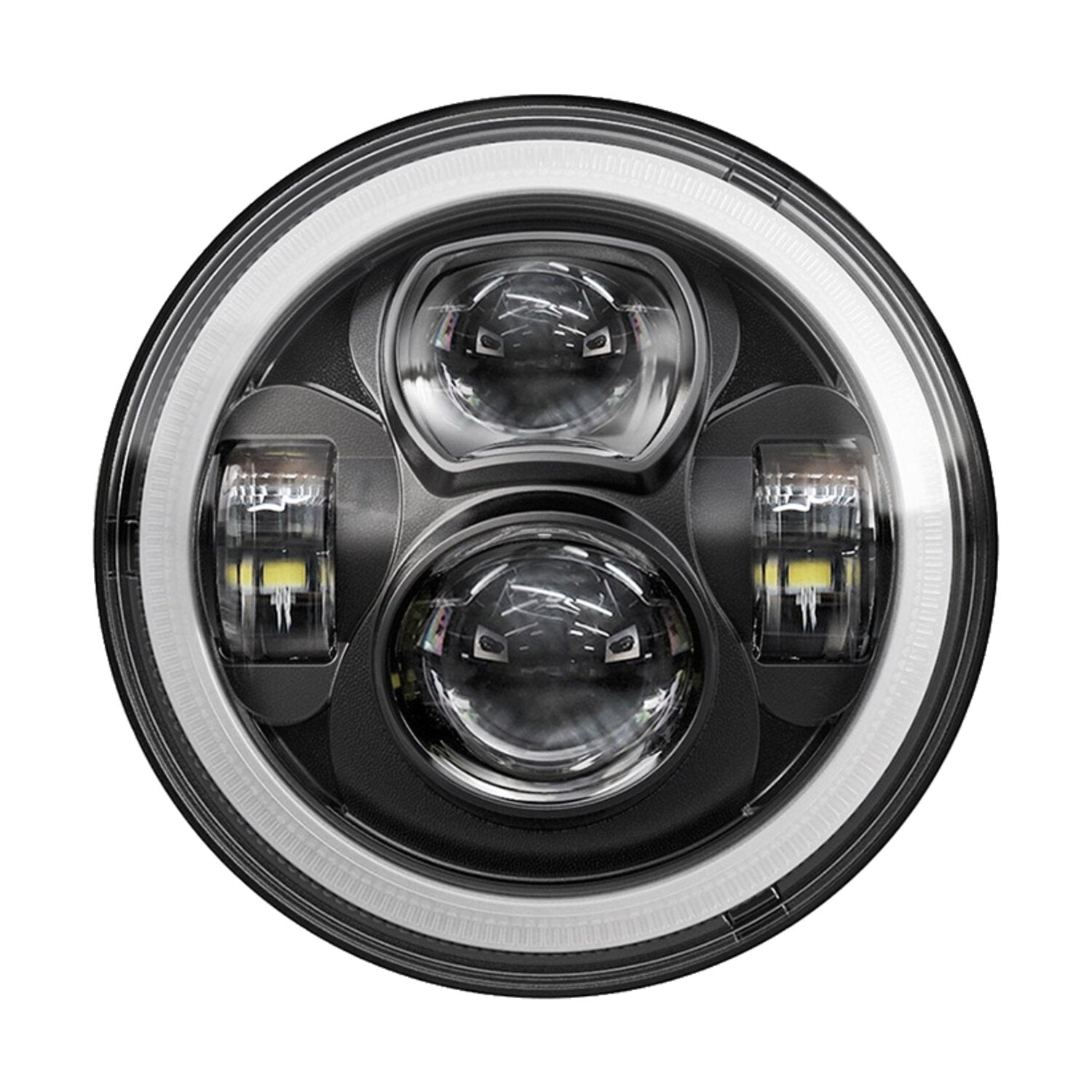 MCS Bright 7" Doubler LED headlamp unit - Black