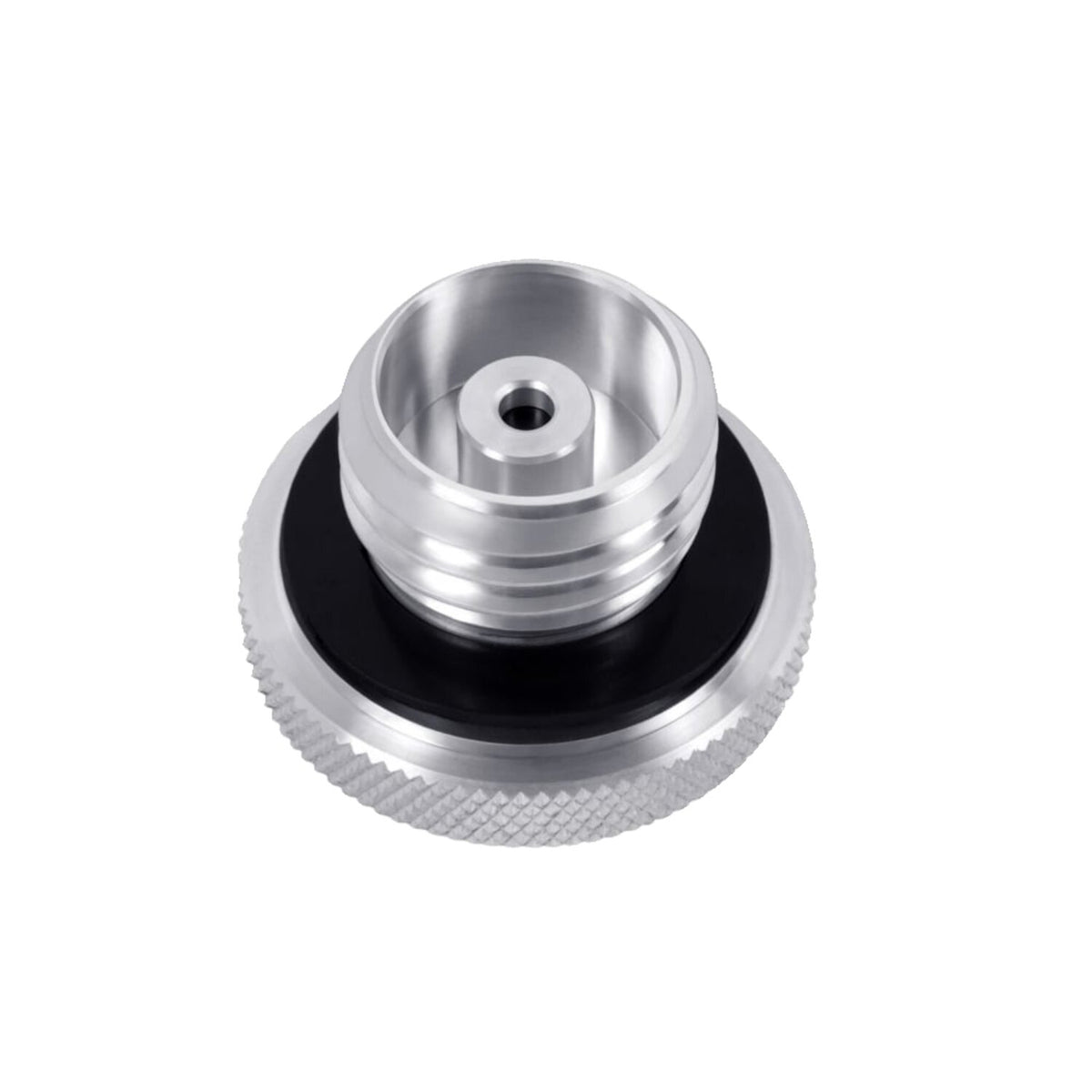 Motone vented gas cap - Clear aluminum