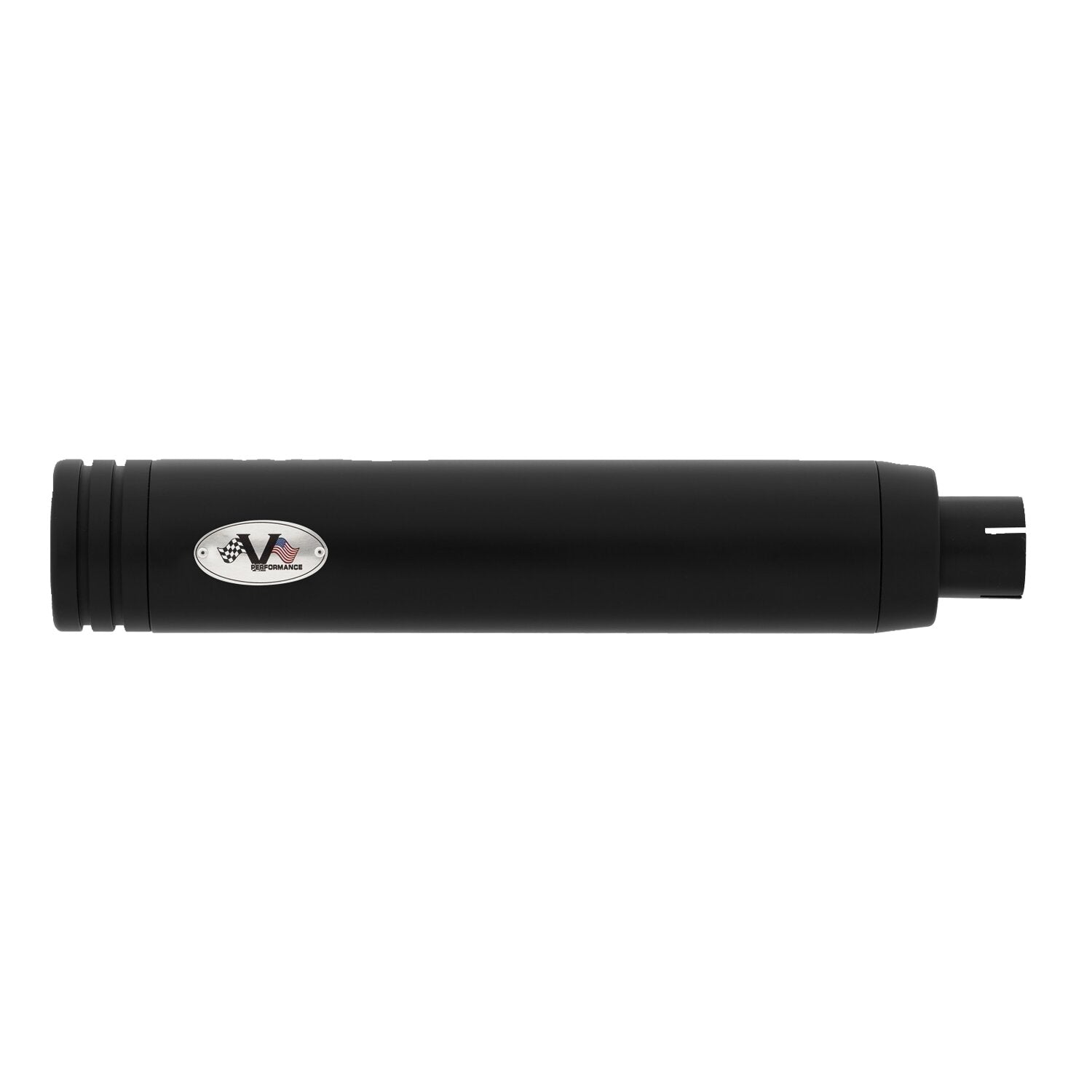 V Performance 114mm Double Ring slip-on mufflers - Black Cer