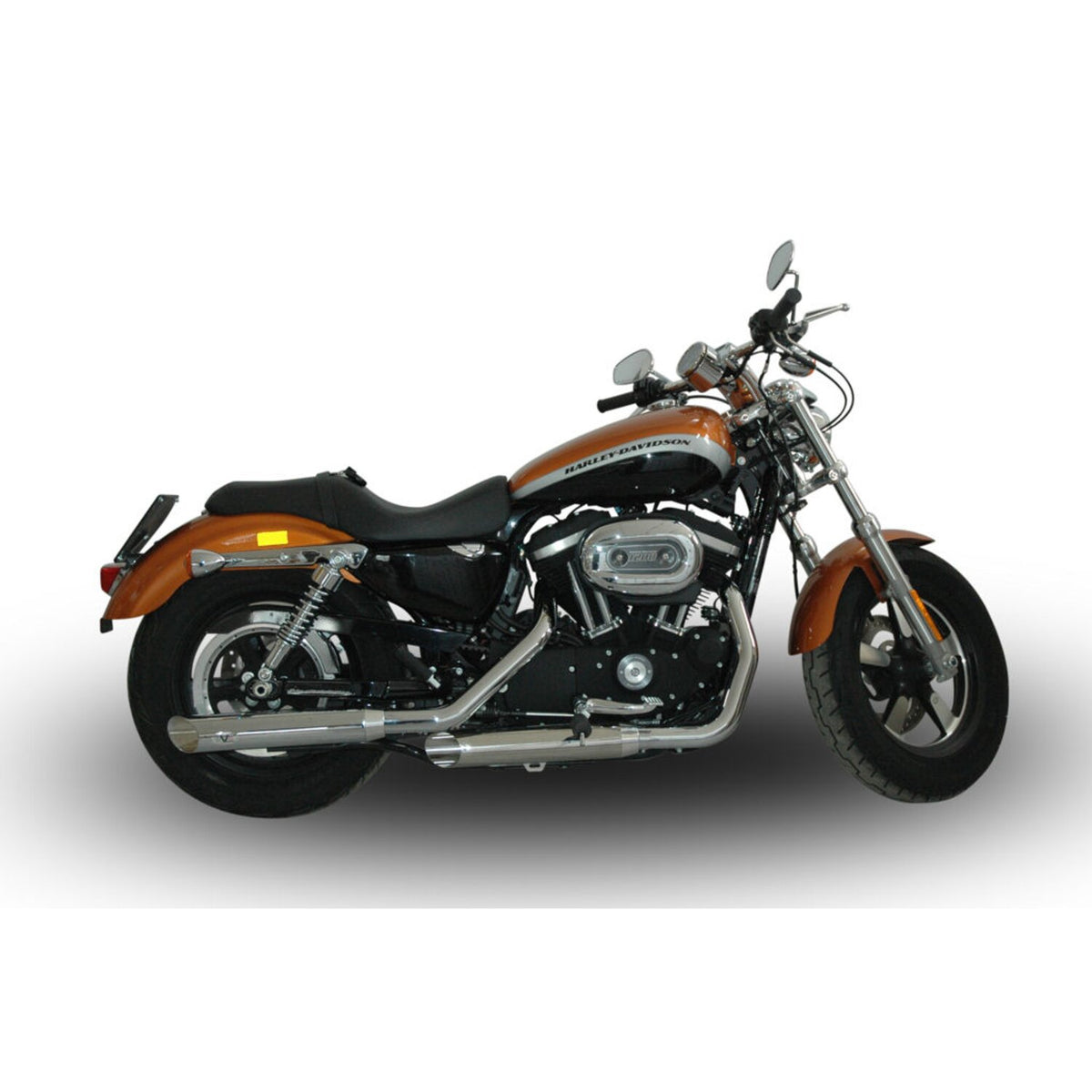 V Performance 80mm Slash Cut slip-on mufflers - Chrome