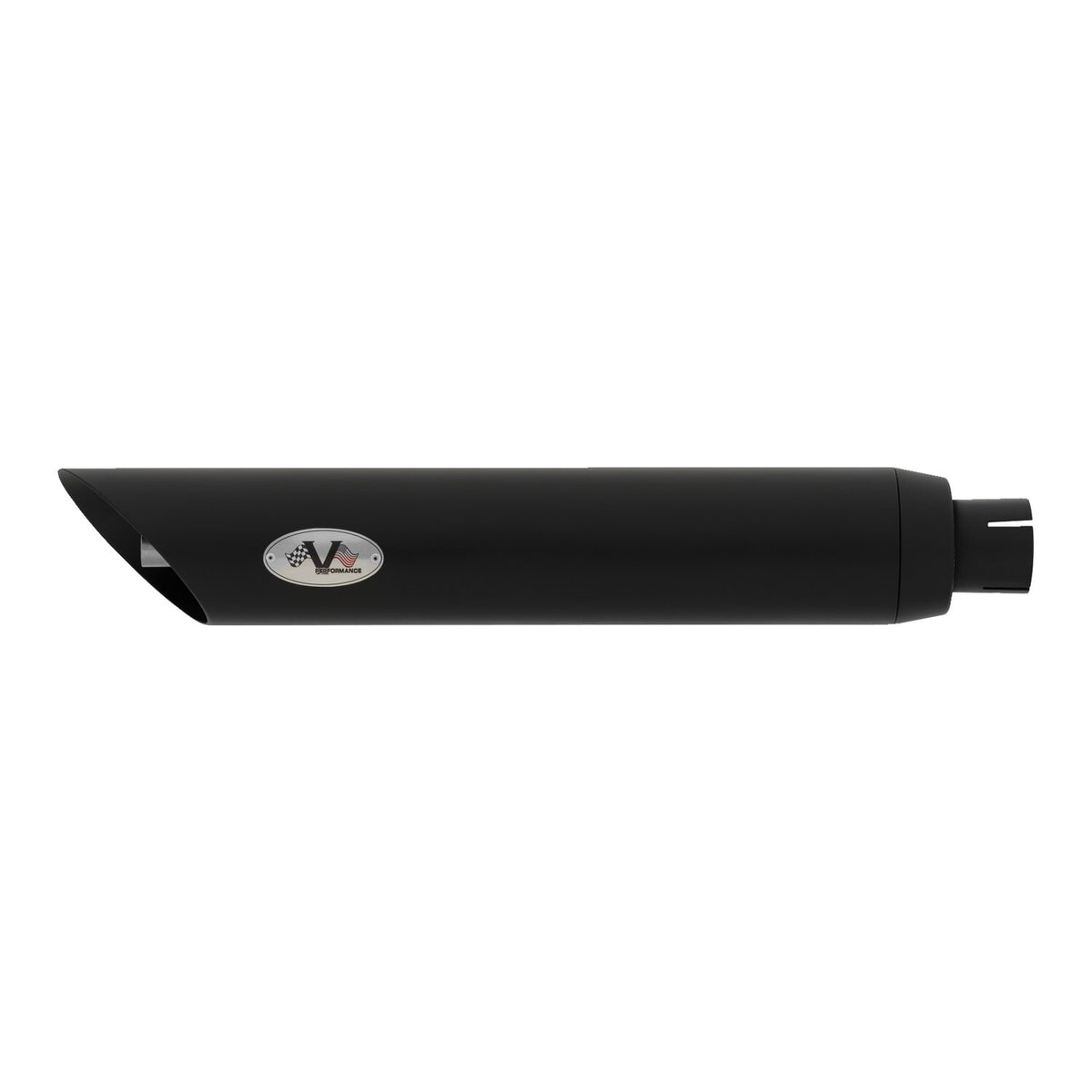 V Performance 80mm Slash Cut slip-on mufflers - Black