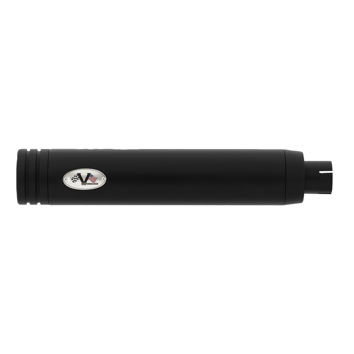 V Performance 80mm Double Ring slip-on mufflers - Black