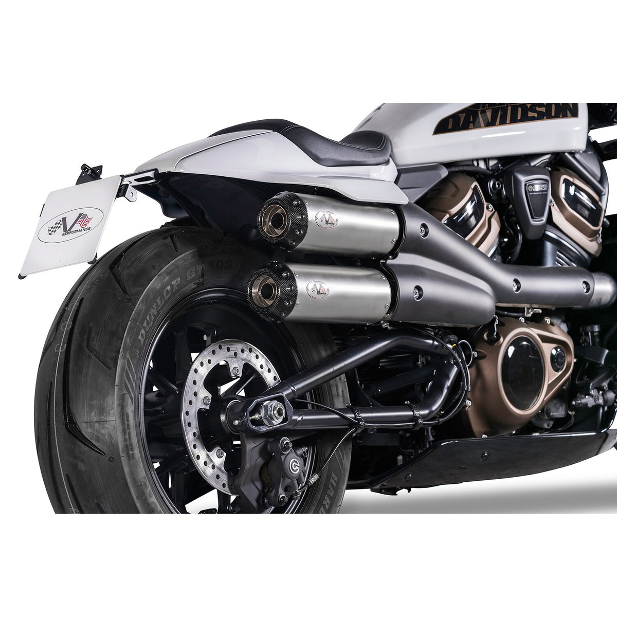 V Performance 2-2 muffler set Sportster S - Silver