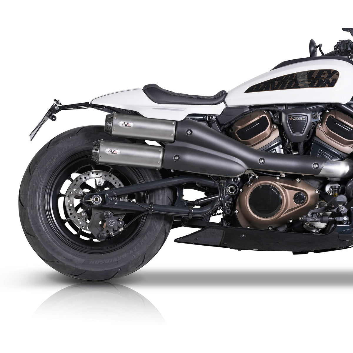 V Performance 2-2 muffler set Sportster S - Silver