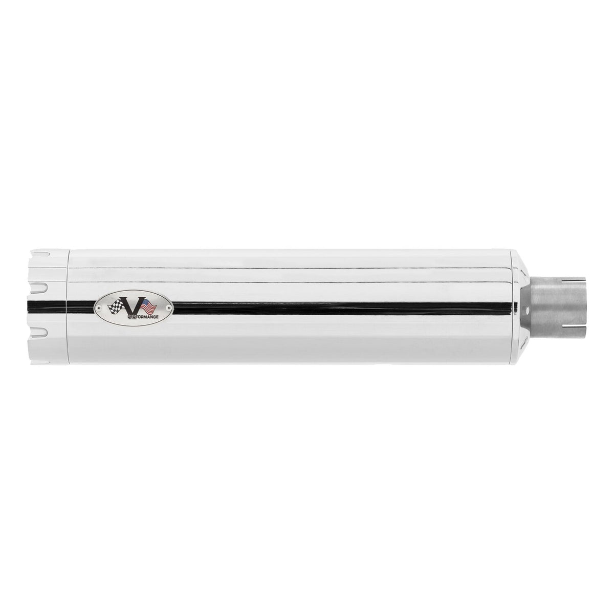 V Performance Revolver 80mm slip-on muffler set - Chrome