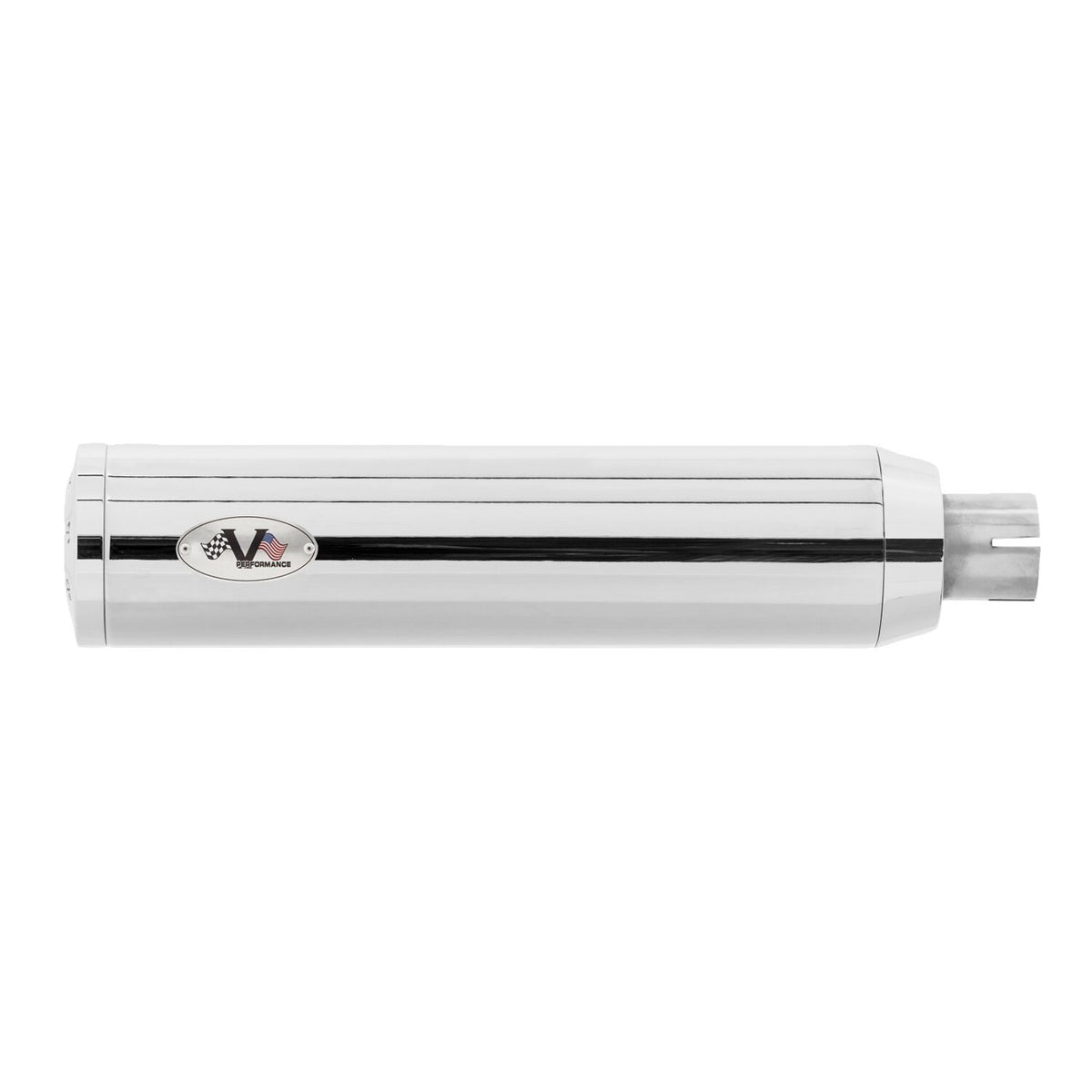 V Performance Chubby 90mm slip-on muffler set - Chrome
