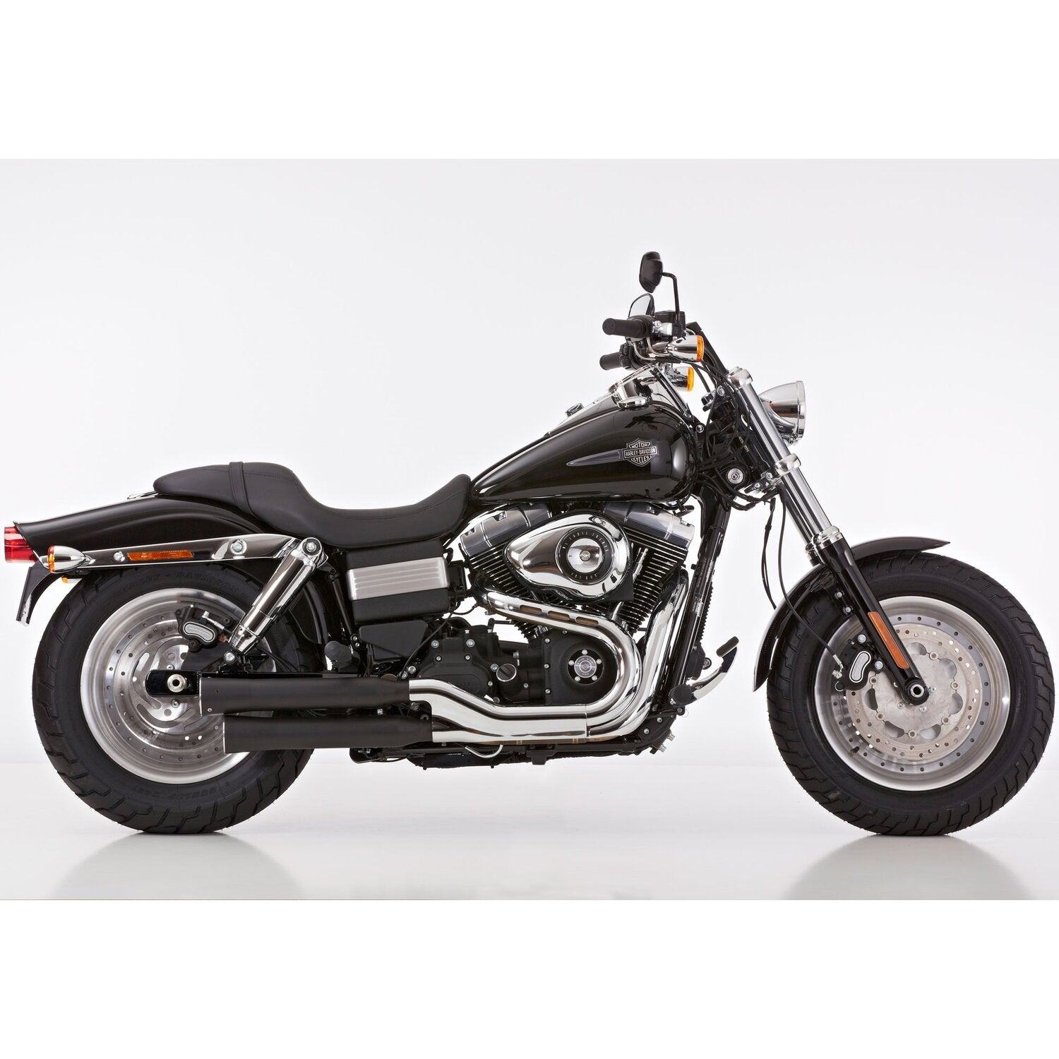 Falcon exhaust Falcon Double groove Slip-ons exhaust Black