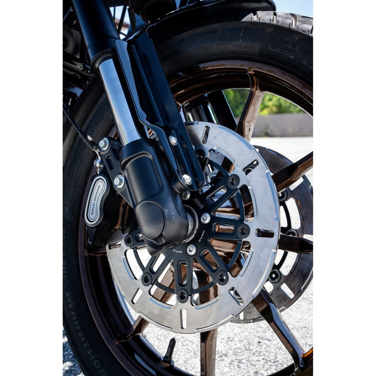 Kodlin by SBS '9-spoke' brake rotor front L/R - Clear