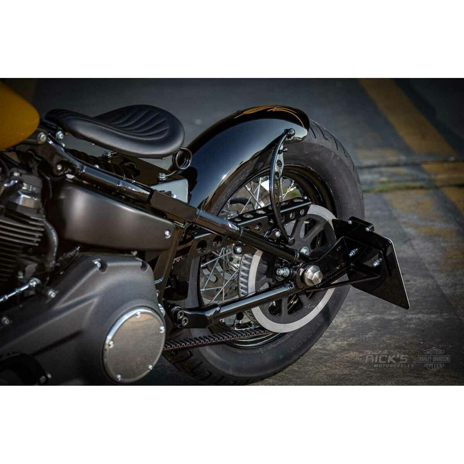 Rick's Motorcycles side mount License plate bracket short