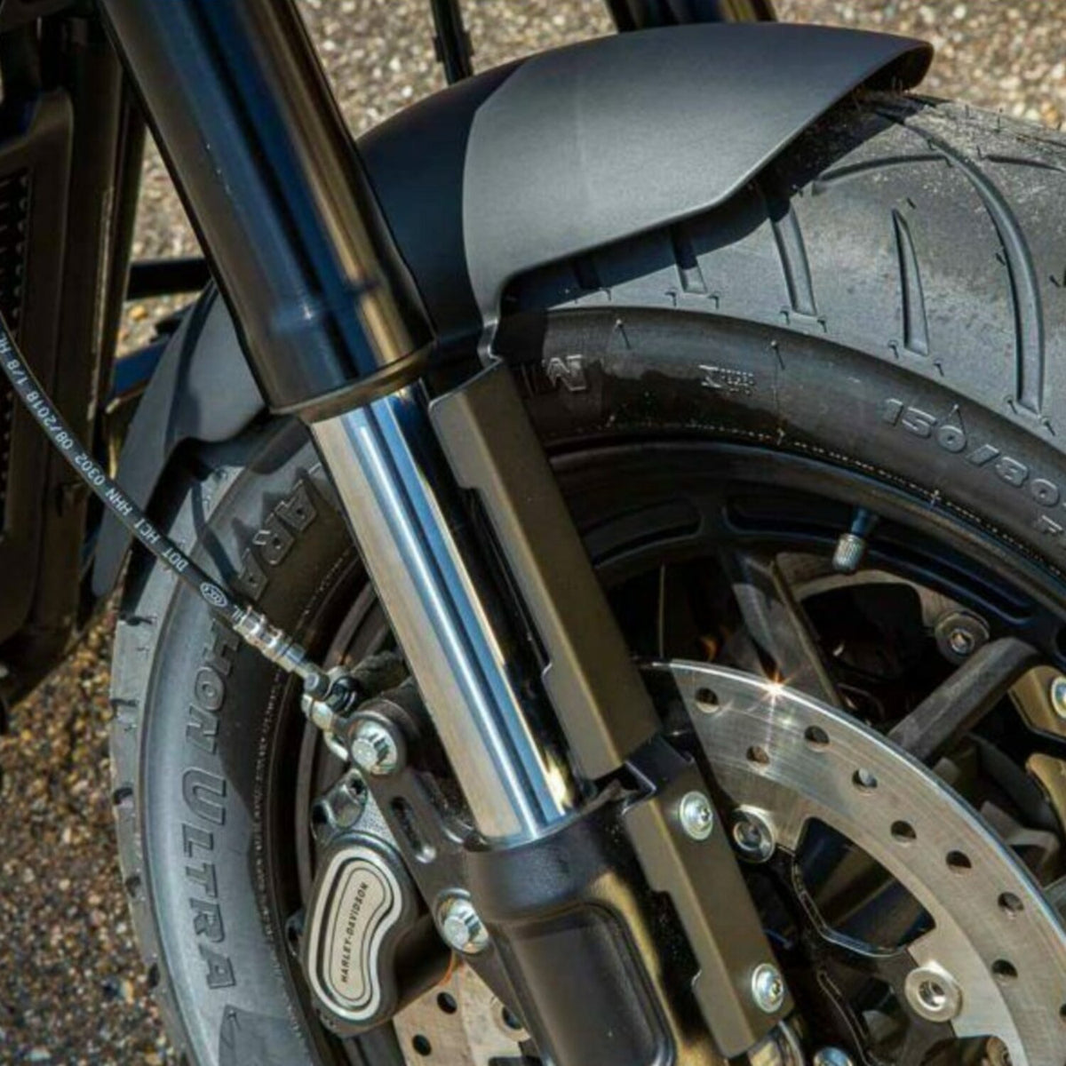 Rick's Motorcycles 150/80-16" custom front fender - Steel