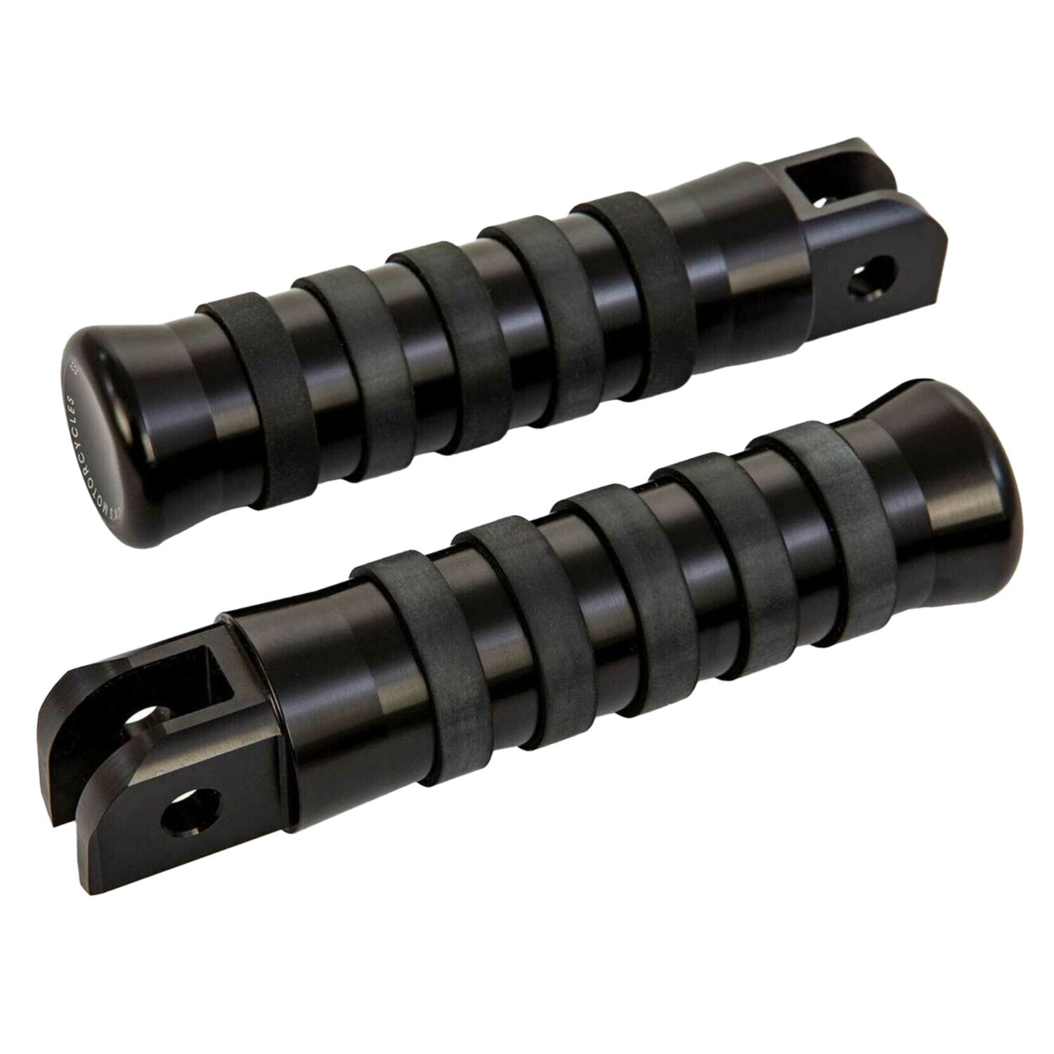 Rick's Motorcycles rider foot pegs O-ring style - Black