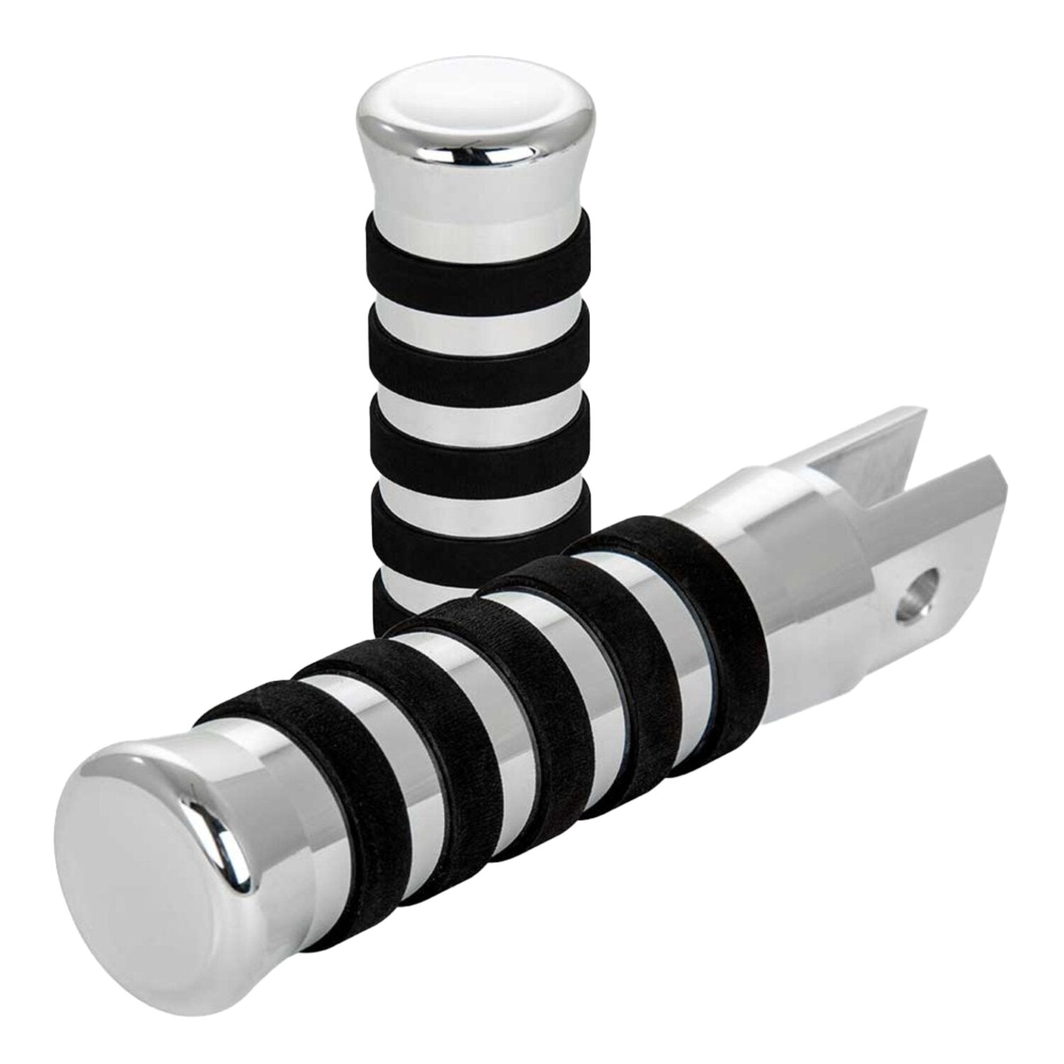 Rick's Motorcycles rider foot pegs O-ring style - Polished