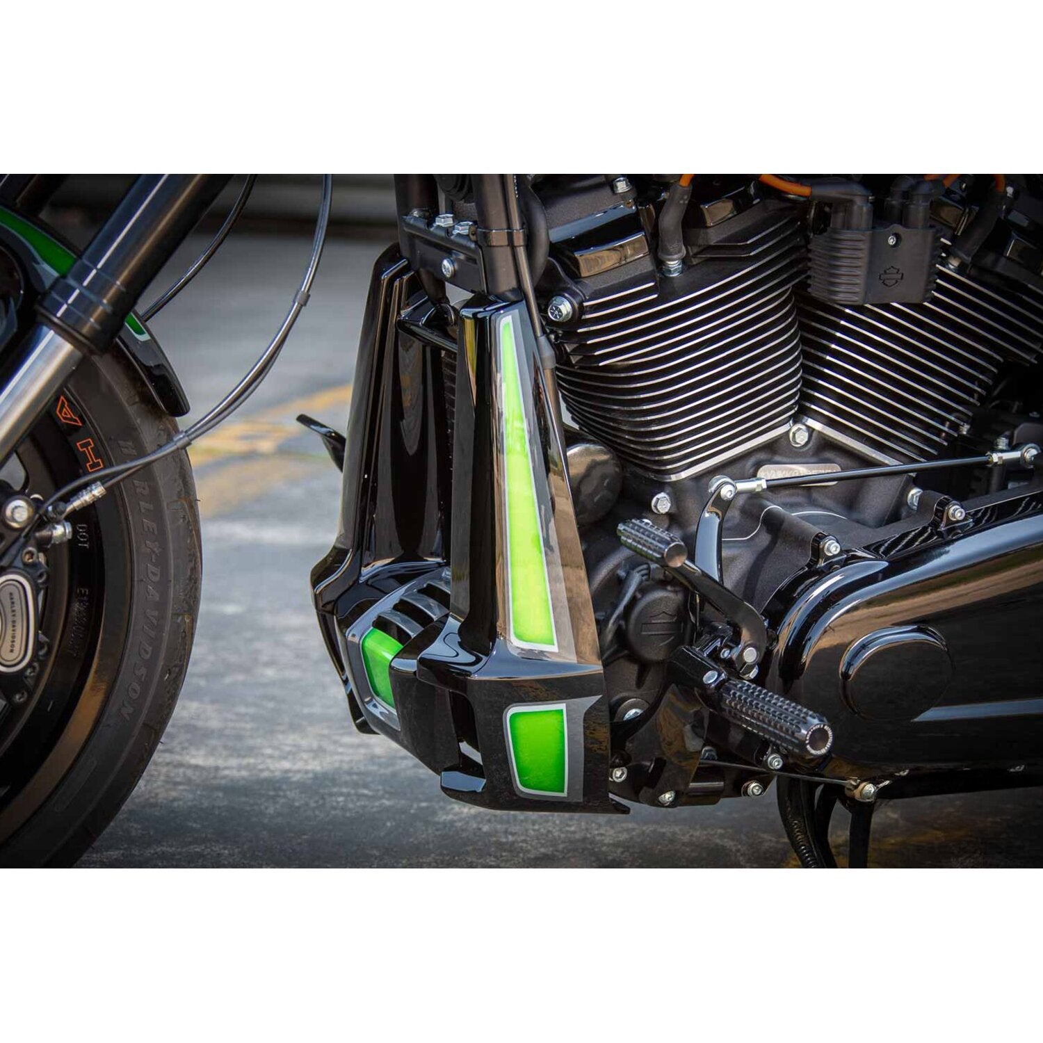 Rick's Motorcycles passenger foot pegs AK 4.7 - Black