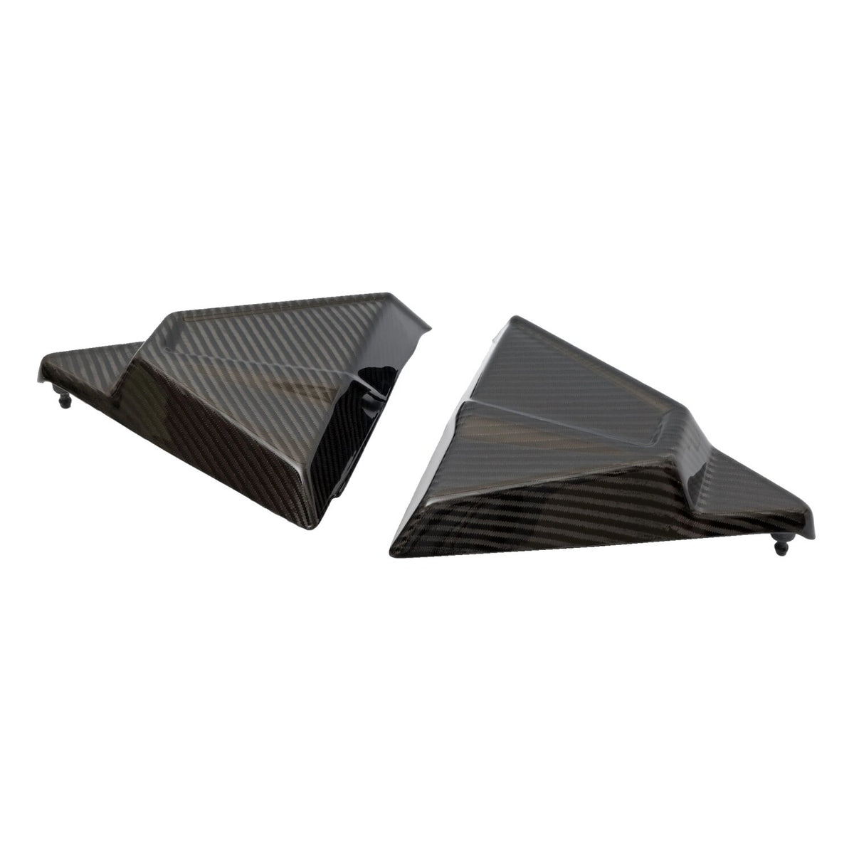 Tommy & Sons FXR style carbon side cover set - Woven