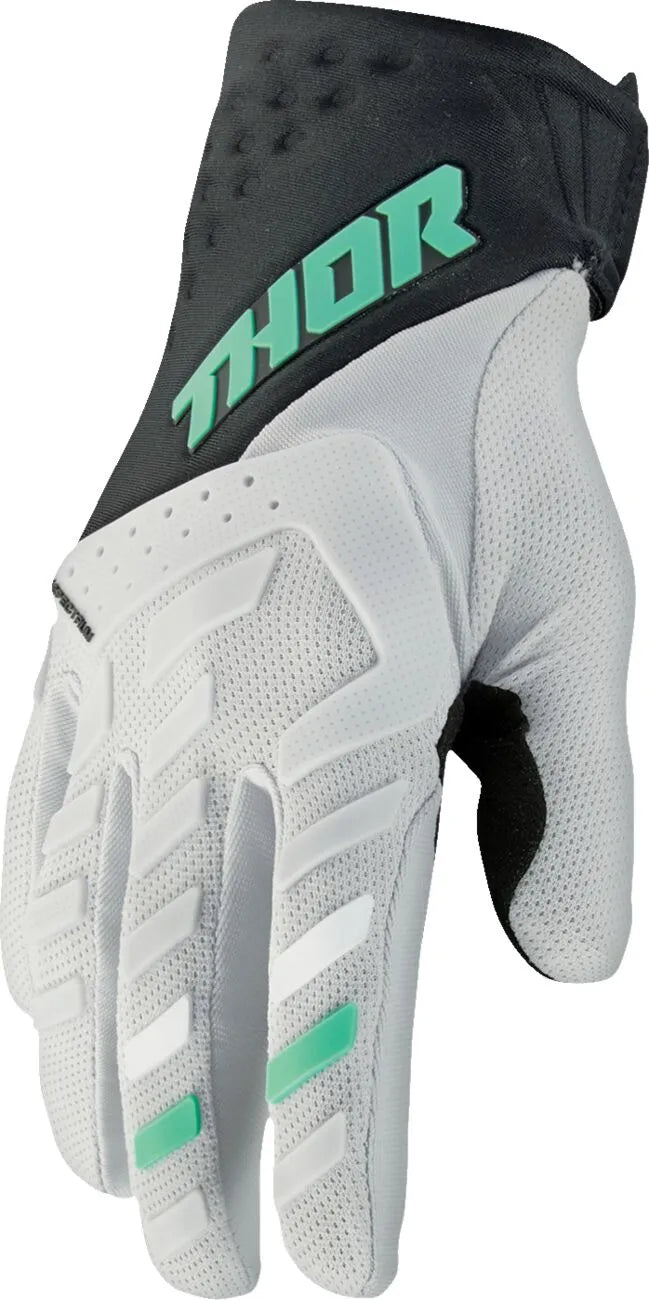 Thor Women's Spectrum Mx Gloves - Black/Gray/Mint