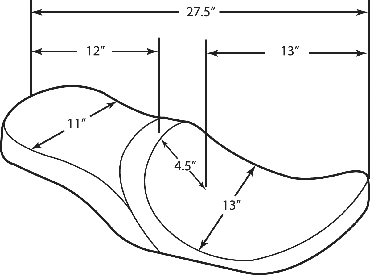 Drag Specialties Low Profile Touring Seat - For Harley Davidson