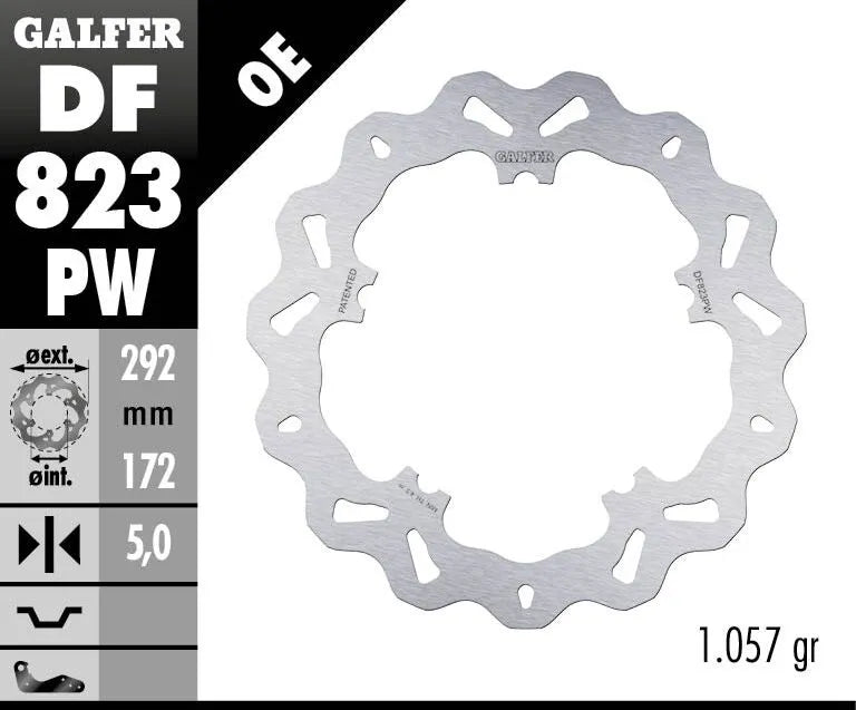 Galfer Wave Bremseklodser Til Motorcykel - 292mm