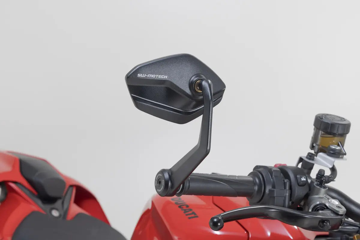 Sw-motech Bar End Mirrors - Black Aluminum