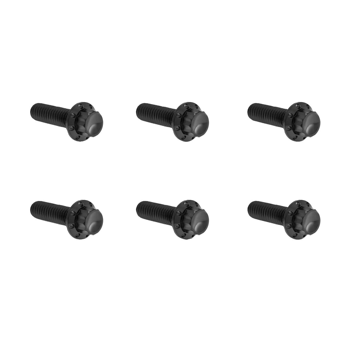 Arlen Ness titanium 12-point transm - top cover bolts - Black