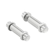 Arlen Ness titanium 12-point foot peg bolt kit - Polished