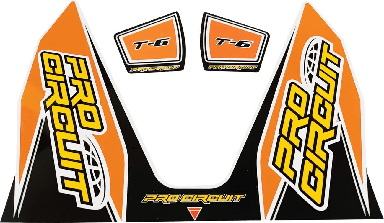 Pro Circuit T-6 Exhaust Decals - Replacement Pair