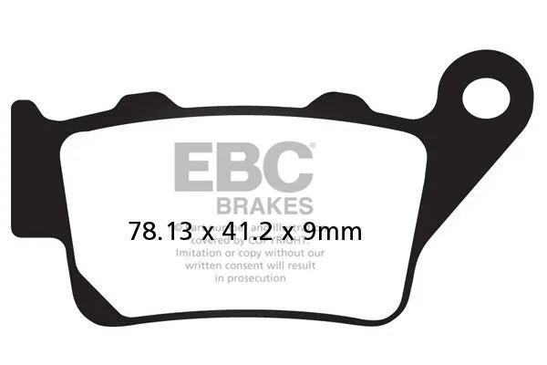 Ebc Vee Semi-sintered Brake Pads For Street Bikes - Rear