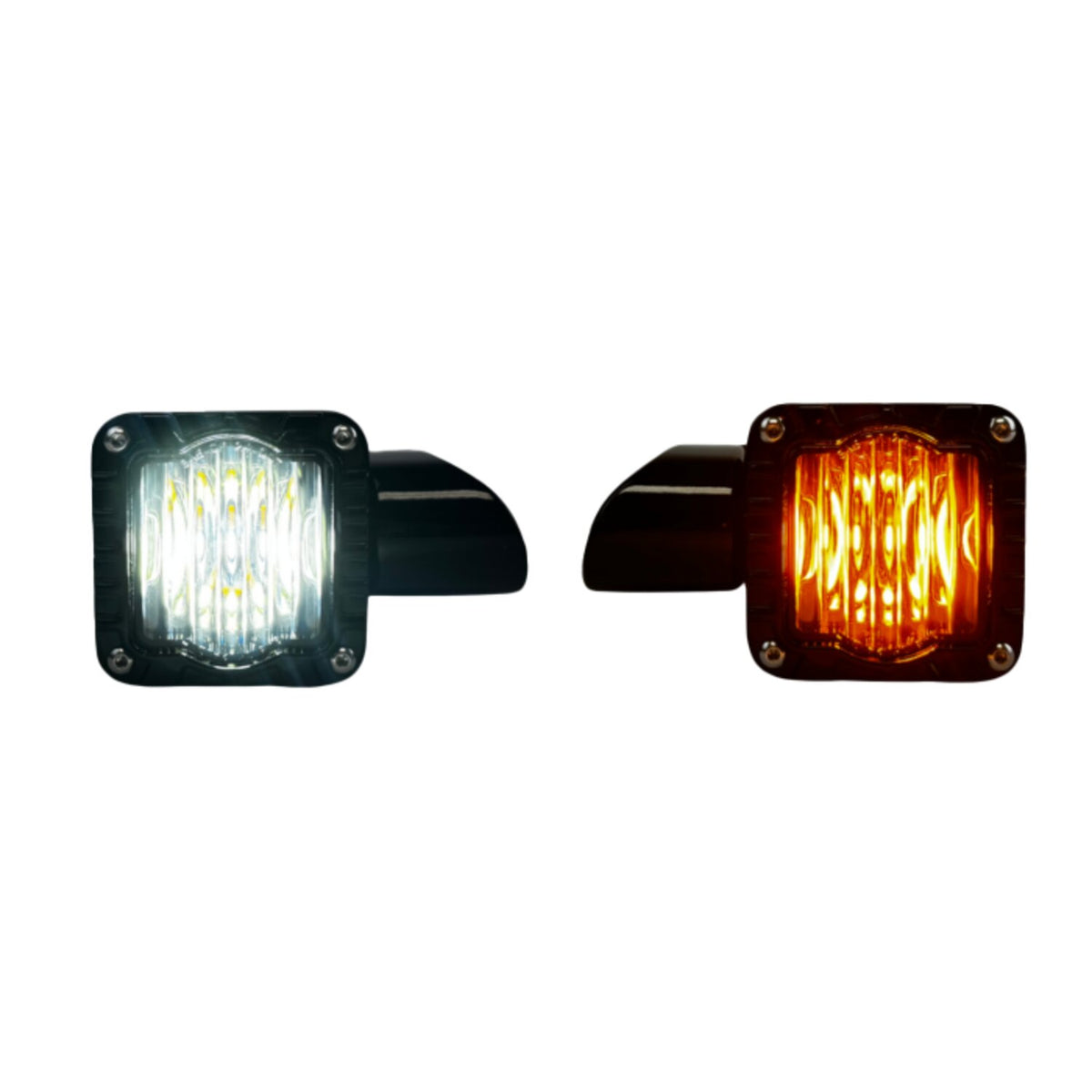 Custom Dynamics Shark Demon white/amber front turn signals