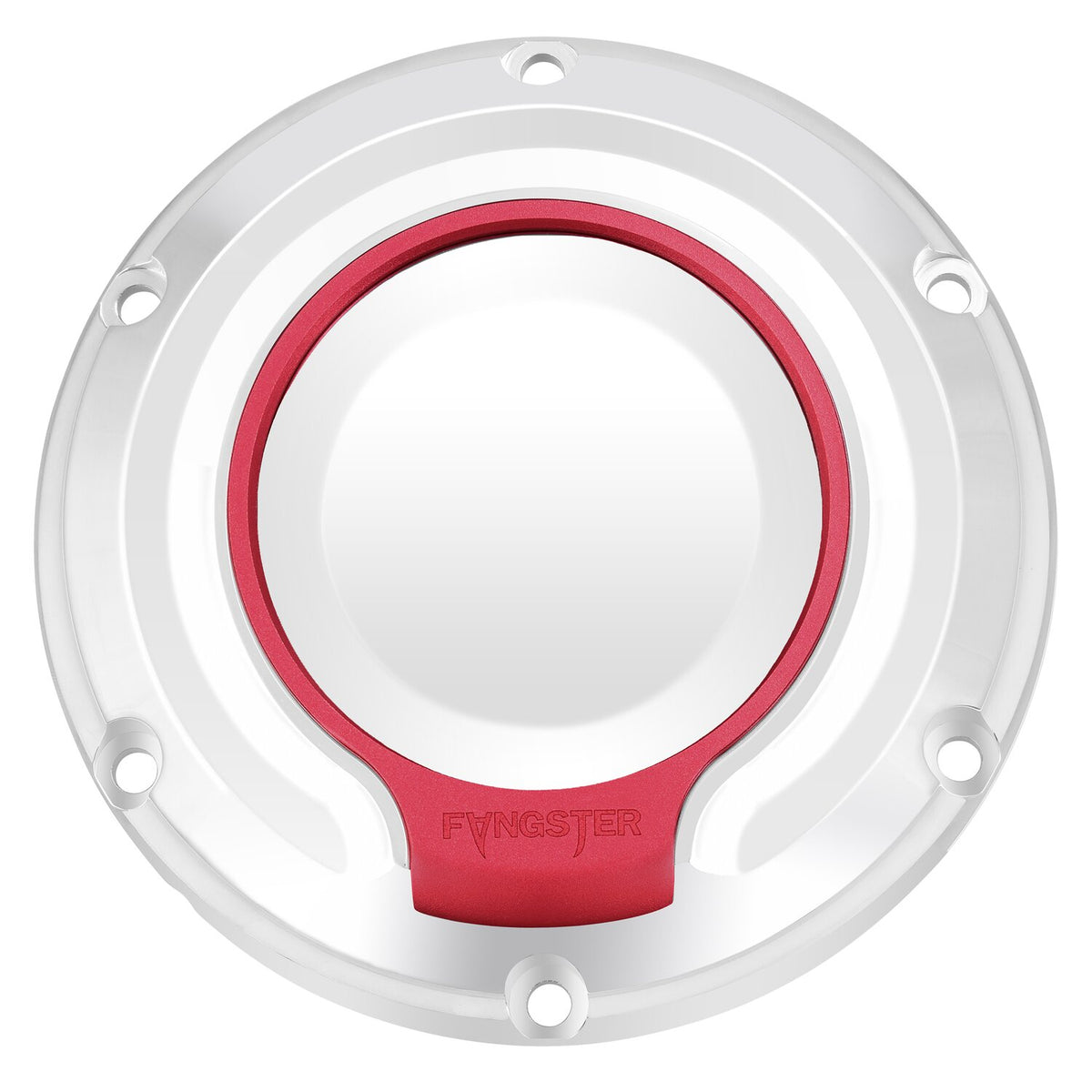 Fangster Derby cover - Chrome red